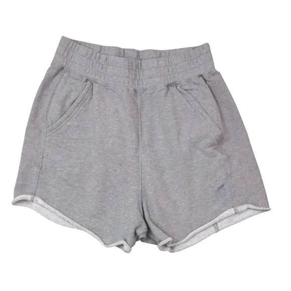 FP Movement Shorts Women Small Grey French Terry Raw Hem Athleisure Loungewear - Picture 2 of 9